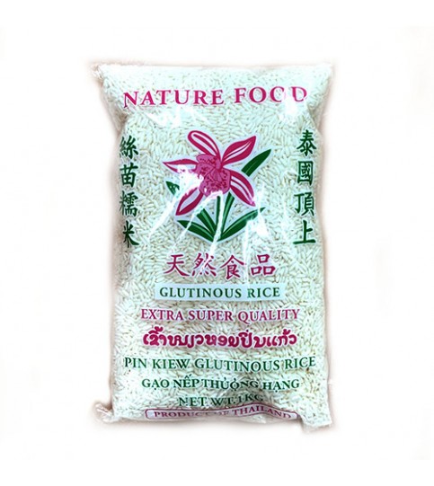 Glutinous Rice 1kg Nature Food ข้าวเหนียวปิ่นแก้ว 1 กก.