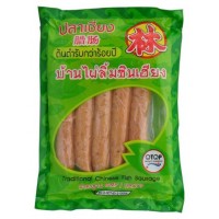 Chinese Fish Sausages 450g กุนเชียงปลา ตราบ้านไผ่