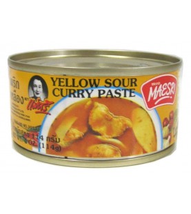 Maesri Yellow sour curry paste 114g เครื่องแกงเหลือง ตราแม่ศรี