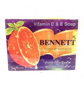 Bennett Vitamin C&E Herbal Soap 130g สบู่สมุนไพร วิตะมินซีและอี ตราเบนเนท