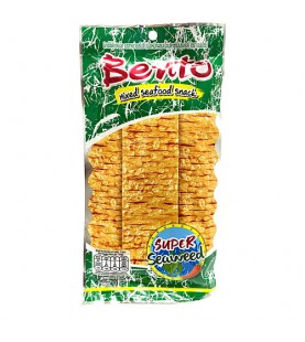 ปลาหมึกอบเบนโตะ รส ซุปเปอร์สาหร่าย Bento Fish Snack Super Seaweed 20g