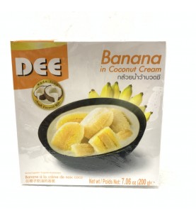 Dee Frozen Banana in coconut cream 200g กล้วยน้ำว้าบวชชี ตราดี 