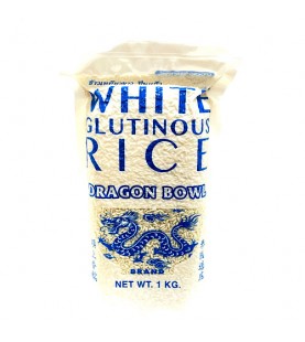 ข้าวเหนียวปิ่นแก้ว ตราชามมังกร 1 กก.Dragon Bowl Glutinouos Rice 1kg 