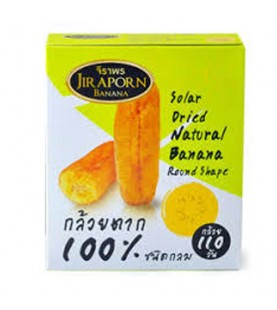 Jiraporn Solar Dried Natural Banana Flat 280g กล้วยตาก ชนิดกลมตราจิราพร 