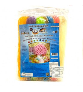 ขนมจีนสายรุ้งผสมสมุนไพร ตราป้าเพ็ญศรี PaPensri Rice Vermicelli Rainbow w herbs 400g