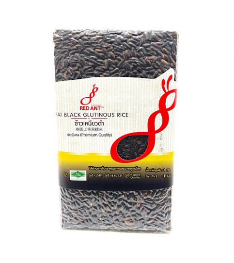 Red Ant Black Glutinous Rice 1kg ข้าวเหนียวดำ 1 กก. ตรามดแดง