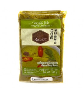 Sam Phao Tong Green Curry Paste 100g เครื่องแกงเขียวหวาน 100g ตราสำเภาทอง