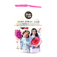Sunsu Chewy Konjac Jelly Grape & Strawberry 16g 6pcs