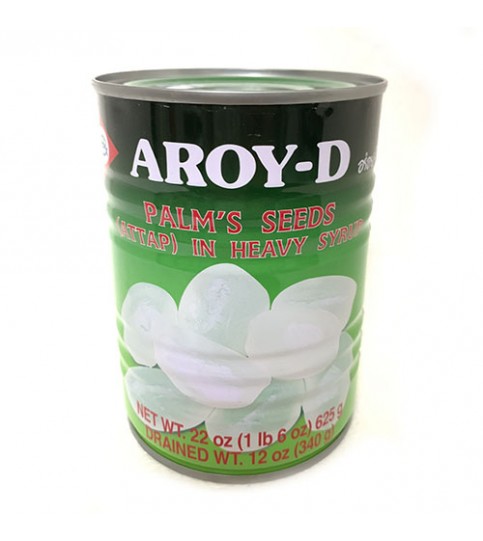 Aroy-D Palm Seed in syrup 340g ลูกชิดในน้ำเชื่อม ตราอร่อยดี