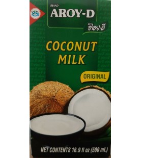 Aroy-D Coconut Milk UHT 500ml กะทิ ในกล่องยูเอชที 500 กรัม ตราอร่อยดี 