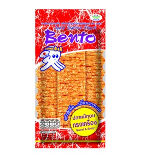 Bento Fish Snack 20g ปลาหมึกอบเบนโตะ รส ทรงเครื่อง ซองสีแดง 