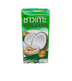 กะทิกลิ่นใบเตย ตราชาวเกาะ Chaokoh Pandan Scented Coconut milk UHT 1 litre