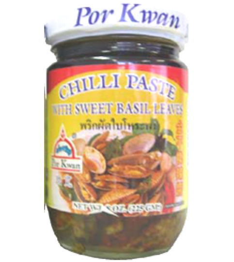 Por Kwan chili paste Sweet basil 225g