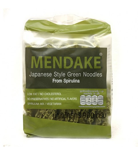 เส้นบะหมี่หยกอบแห้ง ตราเมนดาเกะ 1 กก. Mendake Green Noodle  1kg