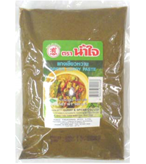 เครื่องแกงเขียว ตราน้ำใจ Namjai Curry 500g Green