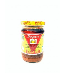 Pantai crab paste w soy bean Oil 200g มันปูในน้ำมัน ตราพันท้าย
