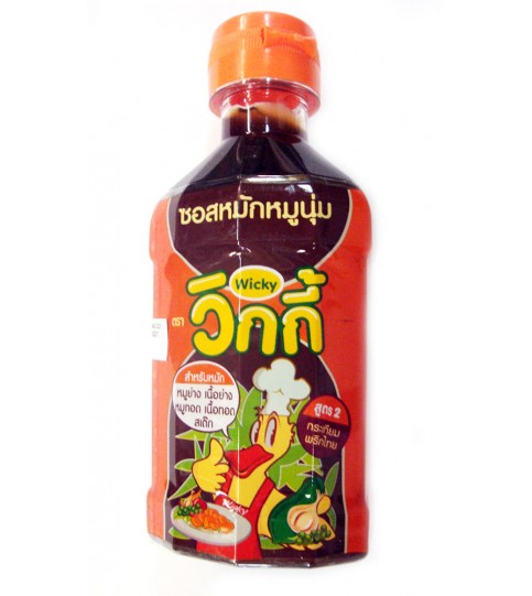 Wicky Marinated sauce F2 210g ซอสหมักหมูนุ่ม สูตร 2 กระเทียมพริกไทย